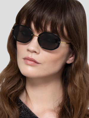 Tyler Angular Sunglasses In Black