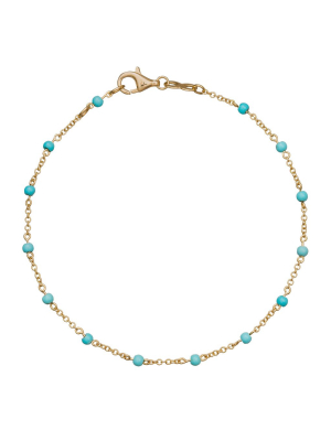 Turquoise Dot Bracelet