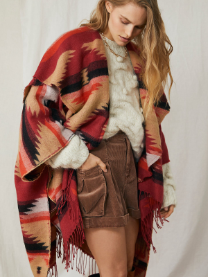 Crossroads Oversized Poncho