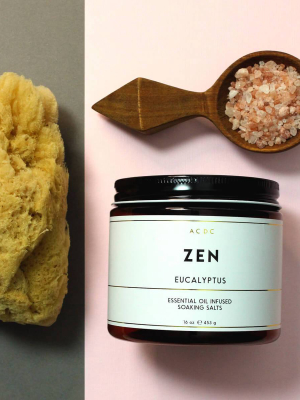 Zen Eucalyptus Essential Oil Bath Soaking Salts