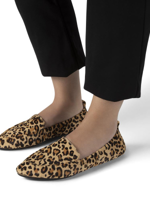 Skyler Leopard Calf Hair Loafer