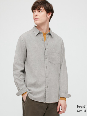 Men Flannel Long-sleeve Shirt