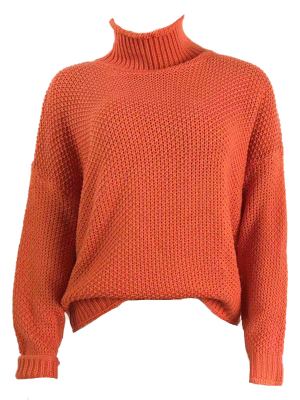 'seneca' High Neck Chunky Knit Sweater (4 Colors)