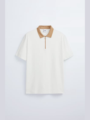 Polo Shirt With Zipper