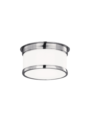 Geneva 1 Light Flush Mount Polished Chrome