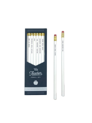 Teacher Pencil Set Of 8