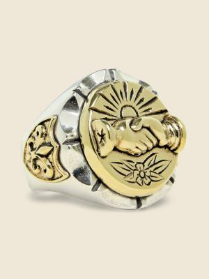 Fellowship Souvenir Ring - Silver/brass