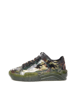 Camouflage Transparent Skate Sneakers