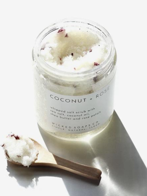 Wicked Soaps Co. Coconut + Rose Whipped Salt Scrub
