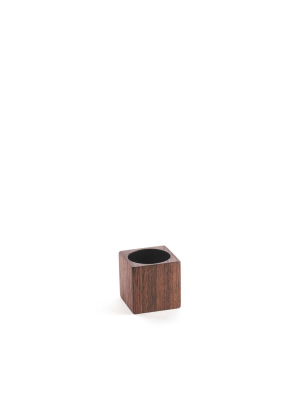 Black Walnut Cube Cup