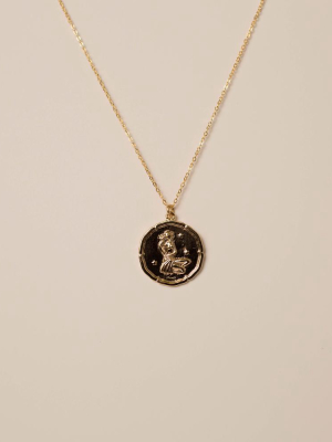 Virgo Astrology Coin Necklace