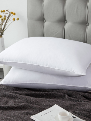 Puredown Goose Down Feather Bed Pillow