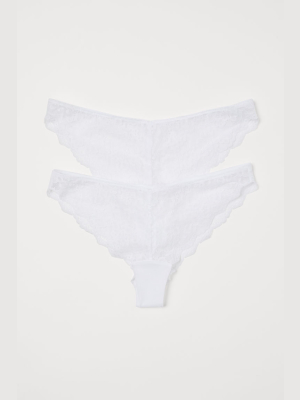 2-pack Lace Brazilian Briefs