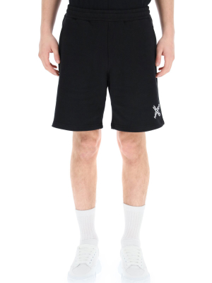 Kenzo Sport Little X Logo Print Shorts