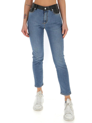 Alexander Mcqueen Mid Rise Skinny Leg Jeans