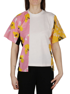 Marni Graphic Printed Panelled T-shirt