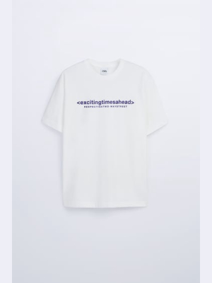 Text Print T-shirt