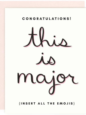 Major Congrats Greeting Card