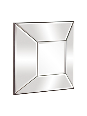 Square Stephen Decorative Wall Mirror Silver - Howard Elliott