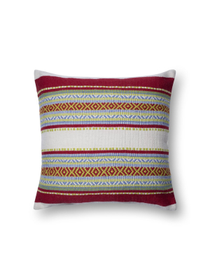 Red & Multi Indoor/outdoor Pillow