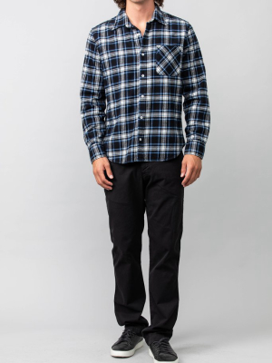 Plaid Flannel Standard Shirt Blue Plaid