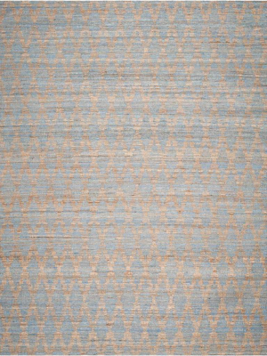 Cape Cod Light Blue/gold Area Rug