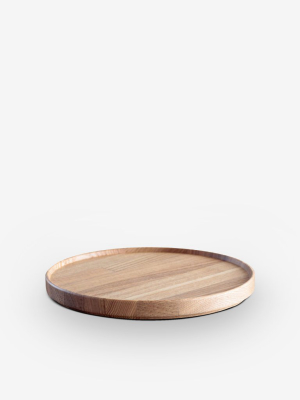 12" Tray In Wood By Hasami