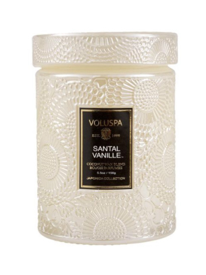 Voluspa 5.5oz Embossed Small Jar Candle