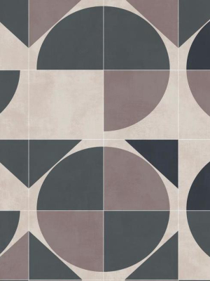 Radius Wallpaper In Charcoal And Black From The Geometric Resource Collection By York Wallcoverings