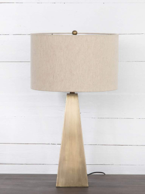 Leander Table Lamp, Brass