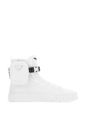 Prada Wheel Gabardine High-top Sneakers