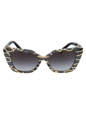 Valentino Eyewear Vlogo Cat-eye Frame Sunglasses