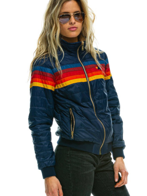 Women's 5 Stripe Jacket - Navy