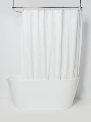 71"x71" Six Gauge Peva Shower Liner White - Made By Design™