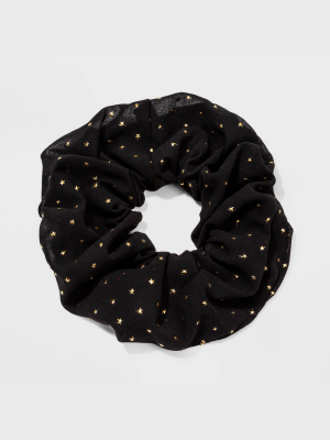 Star Embossed Chiffon Jumbo Twister - Wild Fable™ Black