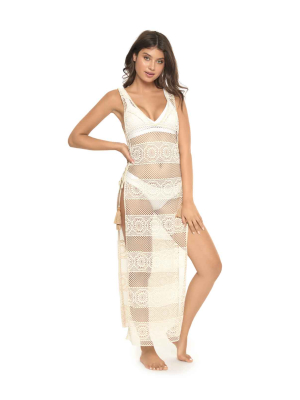 Pq Swim White Lily Joy Lace Cover Up