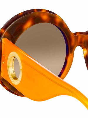 Donyale Oversized Sunglasses In Tortoiseshell