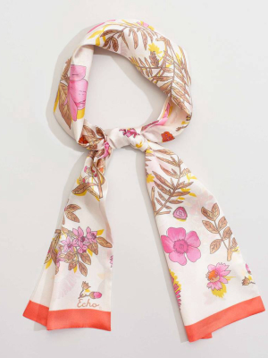 Floral Silk Oblong