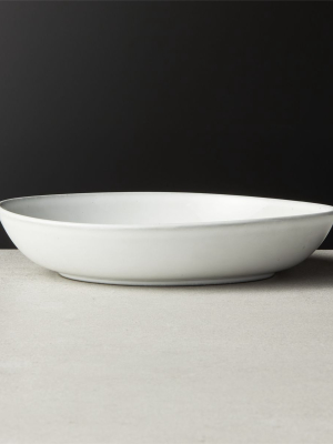 Halley White Low Soup Bowl