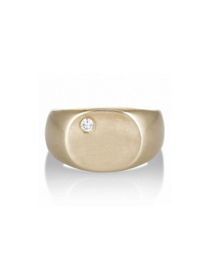 Seal Signet Ring In Gold