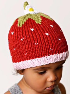 Bamboo Addie Strawberry Hand-knit Hat