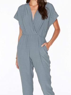 L Space Raquel Romper In Slated Glass Raqju18-slg