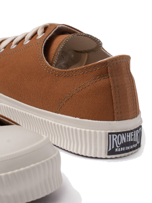 Ihsn-01-brn - 17oz Cotton Duck Low-top Sneakers - Brown