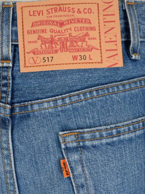 Valentino X Levi's Flared Denim Jeans