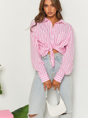 Psalm Striped Shirt Pink