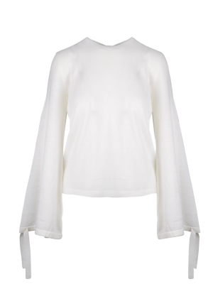 P.a.r.o.s.h. Bell-sleeved Knit Blouse