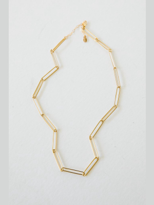 Gold Long Vida Chain Necklace