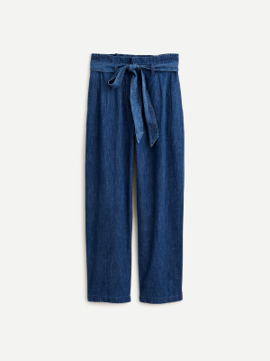 Paper-bag Pant In Chambray