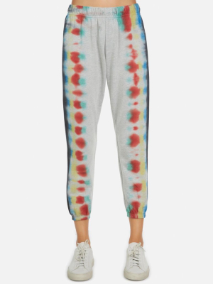 Nate Le Rainbow Stripe Crop Sweatpant