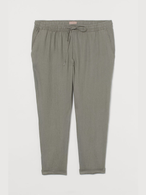 H&m+ Pull-on Linen Pants